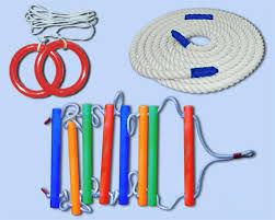 Мотузковий набір - кольоровий для дитячого майданчика (Кільця, сходи, канат) ТМ SportBaby sport-19
