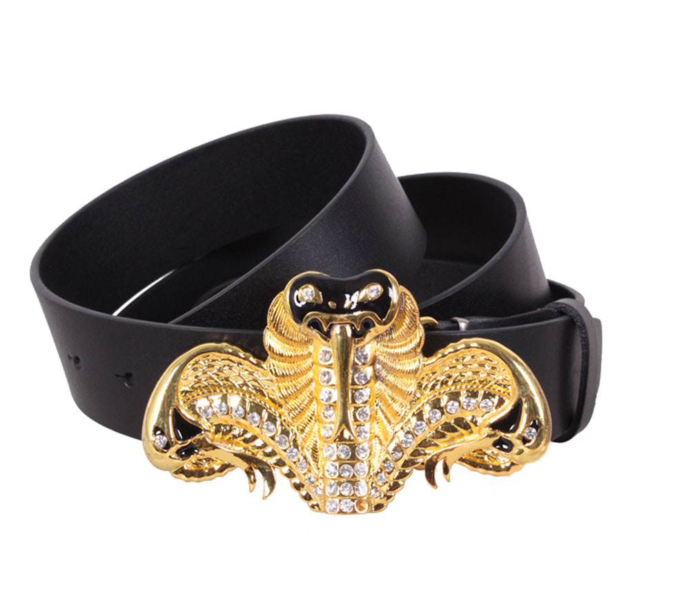 Жіночий ремінь з натуральної шкіри QS2203-4 чорний, фото 1