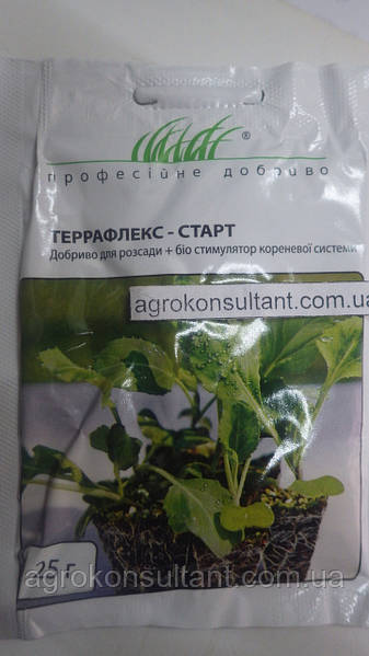 Удобрение Террафлекс-Старт (Для Рассады), 25г — Биостимулятор.