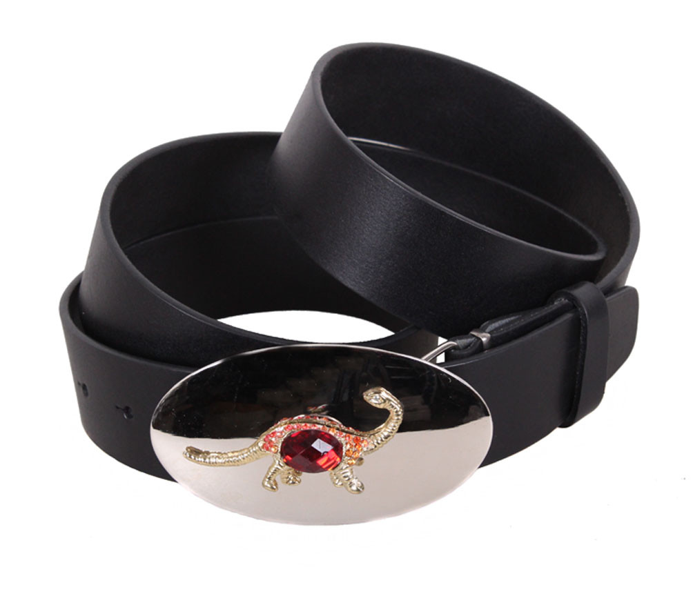 Жіночий ремінь з натуральної шкіри QS2203-35 чорний, фото 1