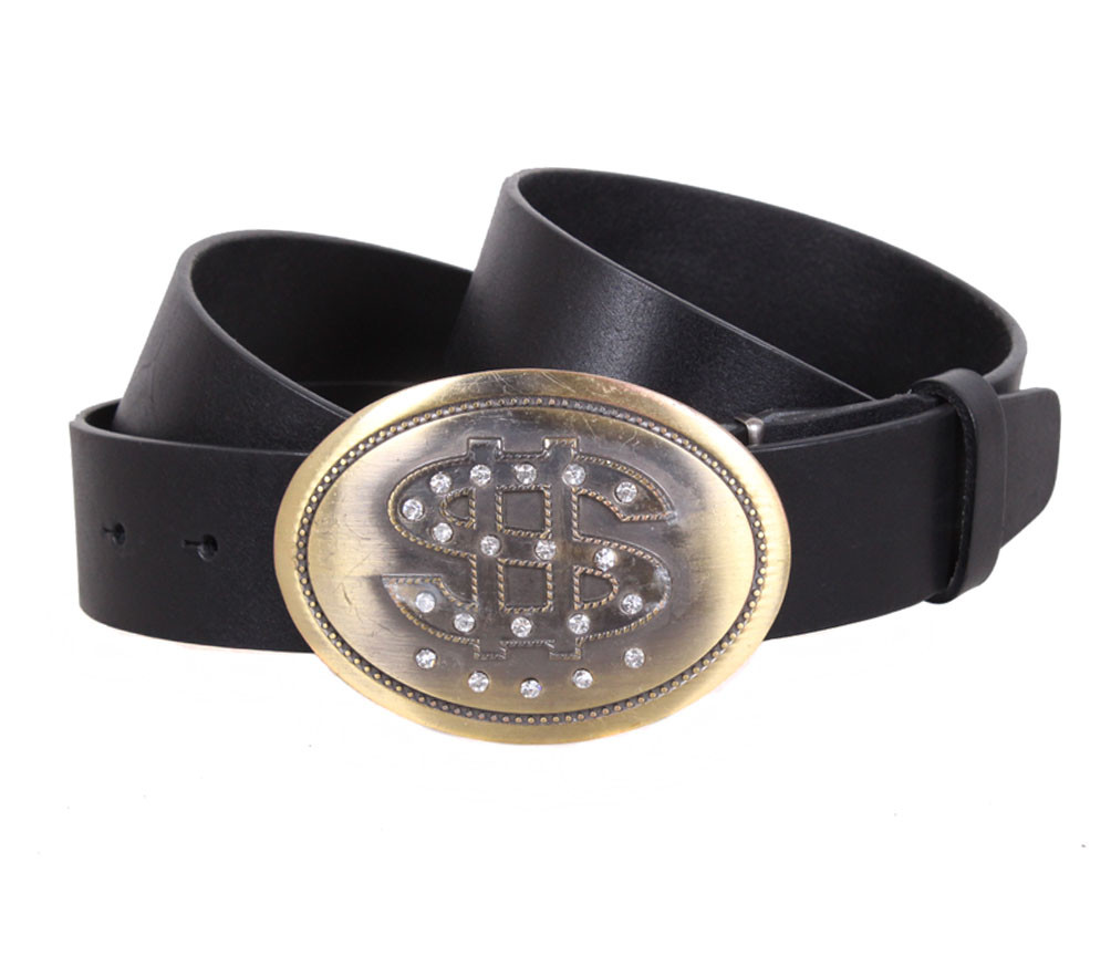 Жіночий ремінь зі штучної шкіри QS2203-43 чорний, фото 1