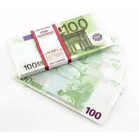 Сувенірні гроші 100 Євро (пачка 80 шт.)