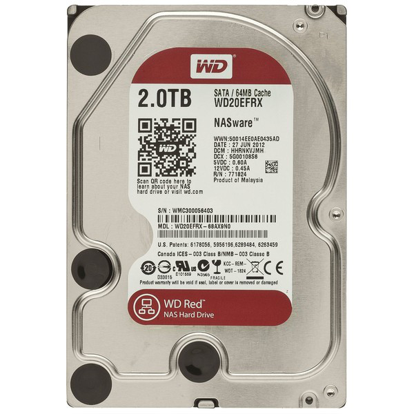 Накопичувач WD 2000GB 64MB SATA III (WD20EFRX)