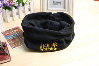 Зимовий флісовий баф Jack Wolfskin, теплий шарф горловик на шию