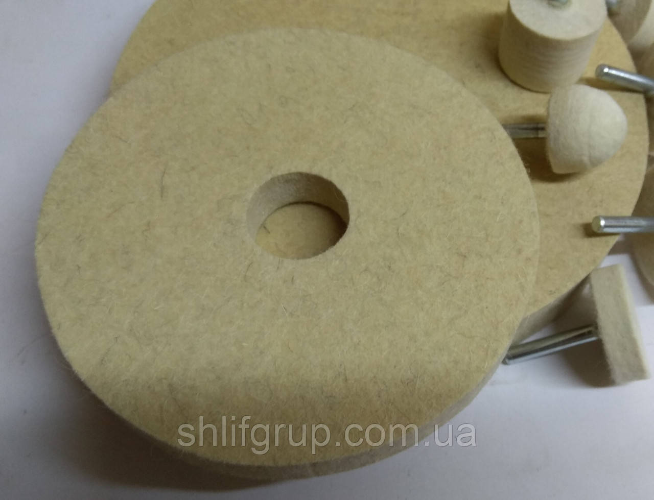 Фетр d150/30/32 круг полірувальний жорсткий, фото 1