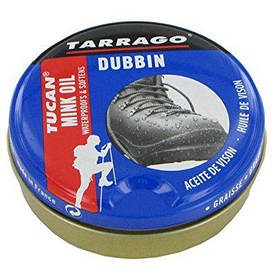 Крем-просочення для гладкої шкіри, жованого нубуку та шкіри Tarrago Tucan Mink Oil 100 мл безбарвний