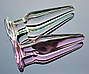 Анальна пробка  скло Pink and White, фото 3