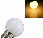 Світлодіодна лампочка 1,2 Вт, E27 G45 2700 K тепла біла куля, для вуличних гірлянд, фото 3