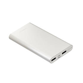 Зовнішній акумулятор Power Bank GOLF EDGE10 10000mah Silver (GF-EDGE10-S)