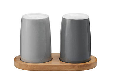 Сільничка та перечниця Емма сірі