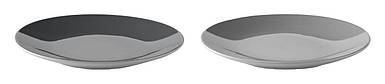 Тарілка плоска Емма 2 шт. сірі