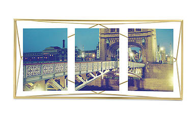 Фоторамка Prisma мультиматова латунь