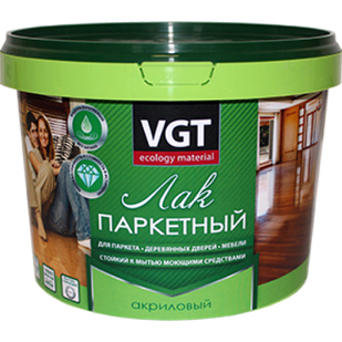 ВГТ/VGT акриловий лак для паркету та дерева всередині приміщень напівматовий