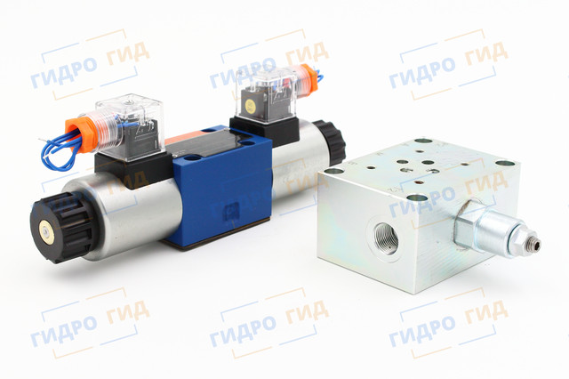 Гидророраспределитель з монтажною плитою Mozioni Електромагнітний гідравлічний розподільник Oleodinamica Mozioni з плитою