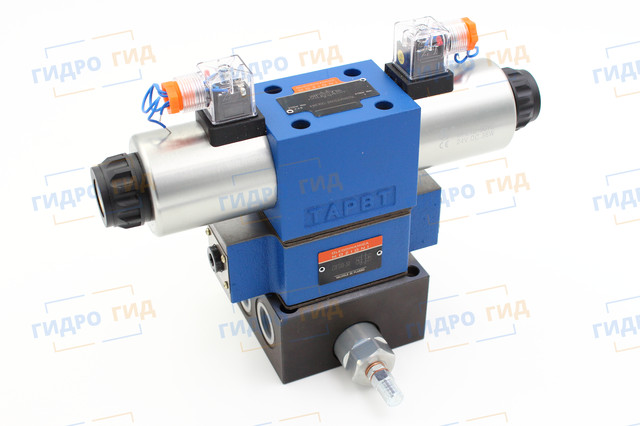 Гідророзподільник з плитою і дроселем Mozioni Гідророзподільник електромагнітний Oleodinamica Mozioni