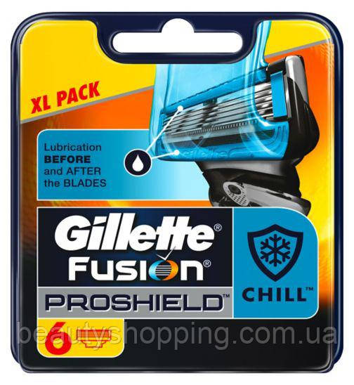 Gillette Fusion Proshield Chill 6 шт касети для гоління
