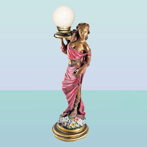 Декоративный светильник скульптура Олеся. Напольный торшер для дома - фото 1 - id-p35536778