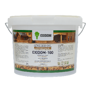 OxiDom-100 – льняна олія для дерева з бджолиним воском (3 л) Готовий склад