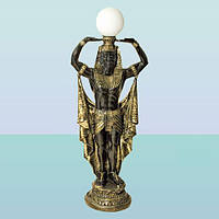 Декоративный светильник статуя Фараон (Б). Напольный торшер для дома