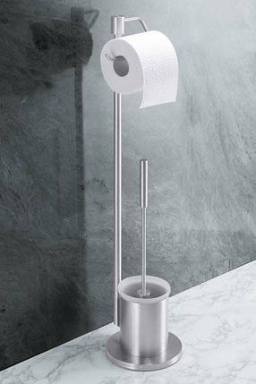Щітка для ТУАЛІТА з тримачем для туалетного паперу Marino, фото 1