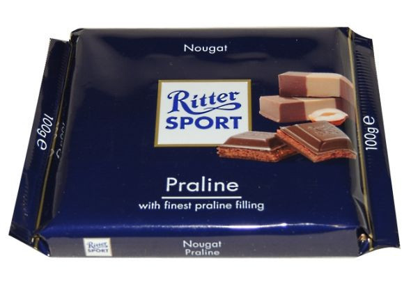 Шоколад Ritter Sport NUGAT ( НУГА , ПРАЛИНЕ) Германия 100г - фото 2 - id-p306335694