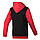 Толстовка спортивна чоловіча adidas Attack Hoodie AA7637 (чорна з червоним, бавовна, на блискавці, логотип адідас), фото 3