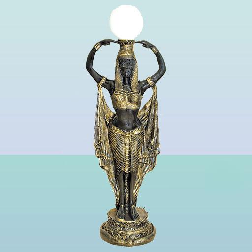 Декоративный светильник скульптура Жрица (Б). Напольный торшер для дома - фото 1 - id-p35536787