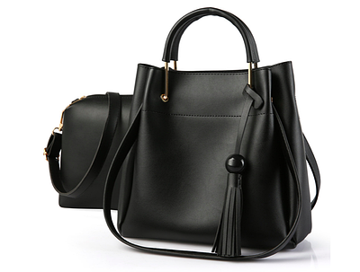 Жіноча сумка шкіряна класична Tiffany набір Чорний