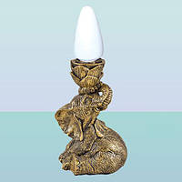 Настольная лампа. Декоративный светильник скульптура Слон