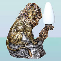 Настольная лампа. Декоративный светильник скульптура Лев