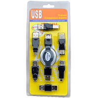 Набір USB-подовжувач USB A +6 перехідників USB) в блістері