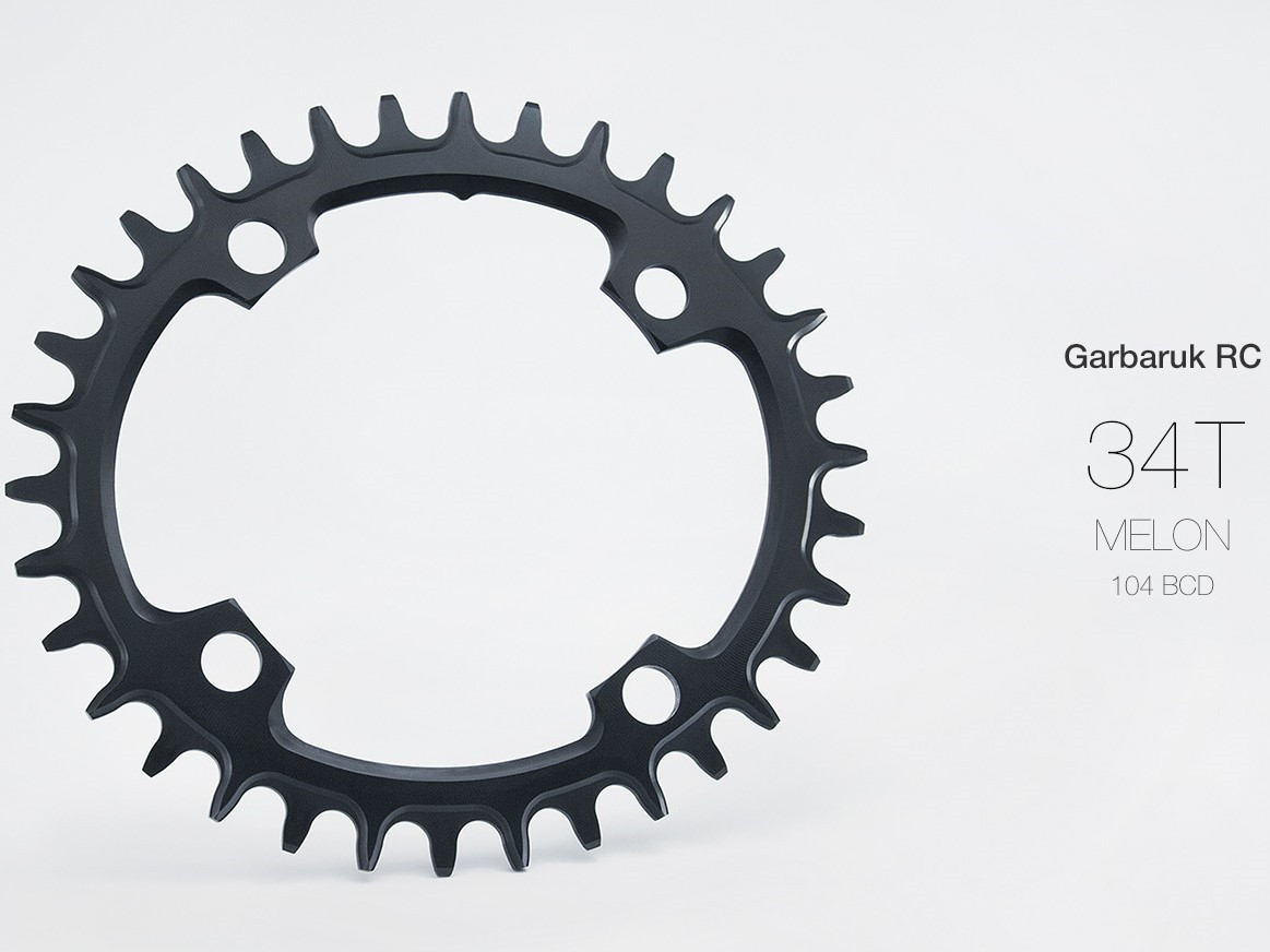 Передня зірка Garbaruk Narrow Wide, 32T, 104 BCD, овал, чорн, фото 1