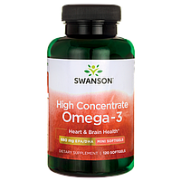 Swanson EFAs High Concentrate Omega-3 рыбий жир 120 ЖК