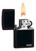 Запальничка Zippo 218ZB BLACK MATTE w/ZIPPO BORDER, фото 3