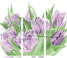 Схема на тканині для вишивки ТК-040 Фіолетова вишуканість Модульна картина