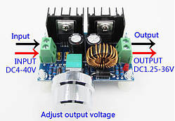 XH-M401 на XL4016 E1 Знижувальний стабілізований регулятор напруги max. 8А 200w 4-40v to 1.25-36v