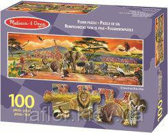 Пазл підлоговий Сафарі 100 елементів Melissa&Doug, фото 3