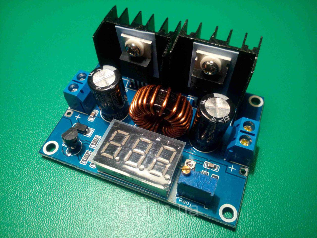 Знижувальний перетворювач + вольтраметр XL4016 8 А DC-DC 1.25-36V