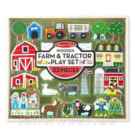 Дерев'яний набір Ферма та трактор ТМ Melissa&Doug, фото 1