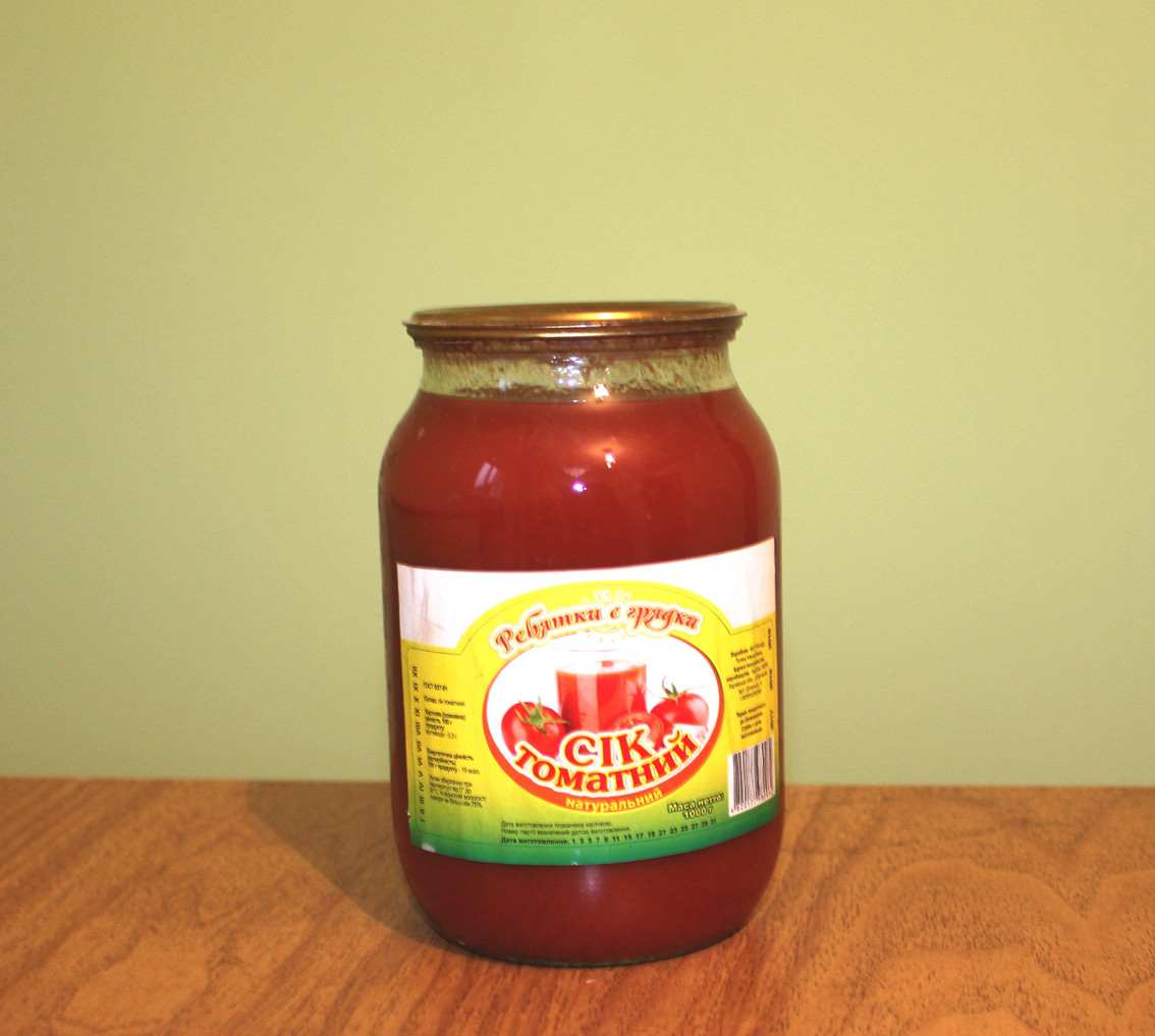 Сок томатный натуральный - фото 1 - id-p141551352