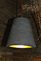 Подвесной бетонный светильник Campana grigia