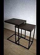 Столик журнальний Лофт дсп, комплект столиків в стилі лофт 8