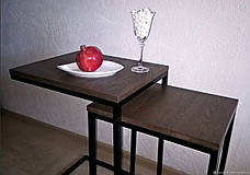 Столик журнальний Лофт дсп, комплект столиків в стилі лофт 8, фото 3