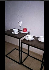 Столик журнальний Лофт дсп, комплект столиків в стилі лофт 8, фото 3