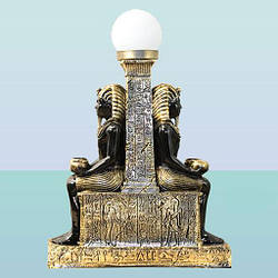 Декоративний світильник статуя Єгипет. Підлоговий торшер для дому