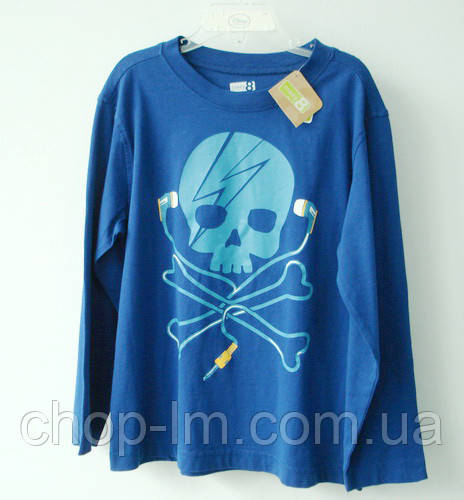 Батник (водолазка) для мальчика 5-6 лет Crazy8 "Череп с наушниками" (батнік, водолазка для хлопчика 5-6 років)