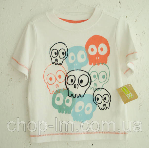Футболка біла Crazy8 "Черепа" для хлопчика 18-24 міс, 4 і 5 років (футболка "Черепі")