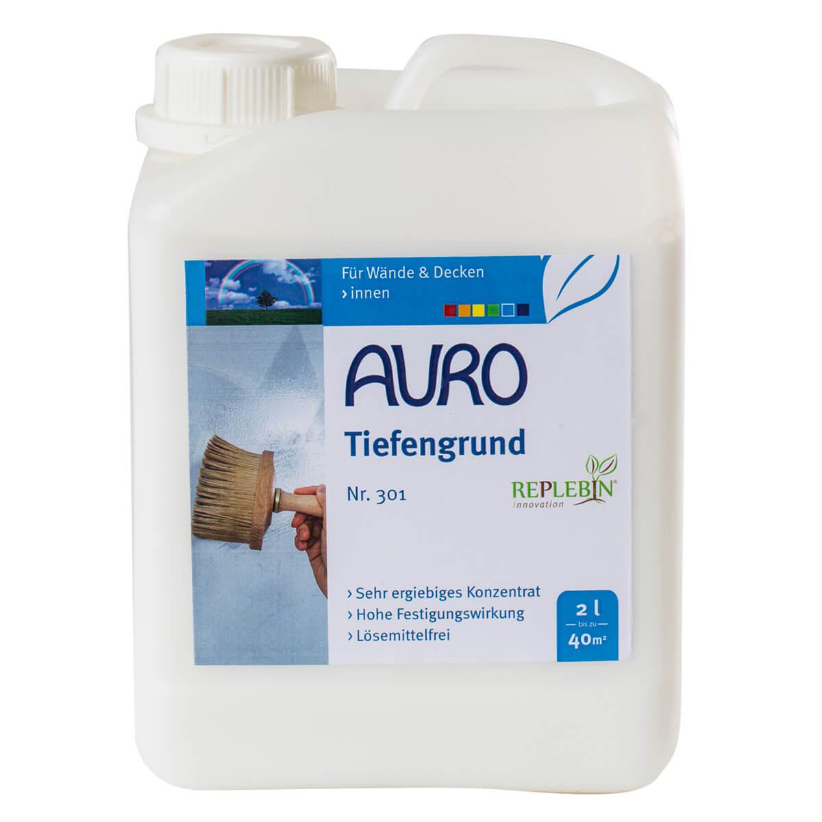 Натуральна ґрунтовка для стін і стель AURO No. 301 2 л