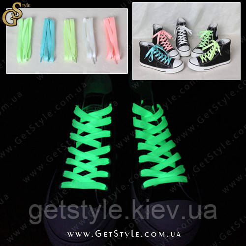 Люмінесцентні (світяться) шнурки - "Glow Shoelace" - 2 шт.