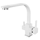 Змішувач для кухні, Білий квадрат, фото 4